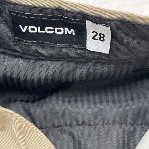 Volcom Shorts Mens 28 Vmonty Khaki Chino Casual Stretch Outdoor‎ Comfort Beach - Picture 7 of 8